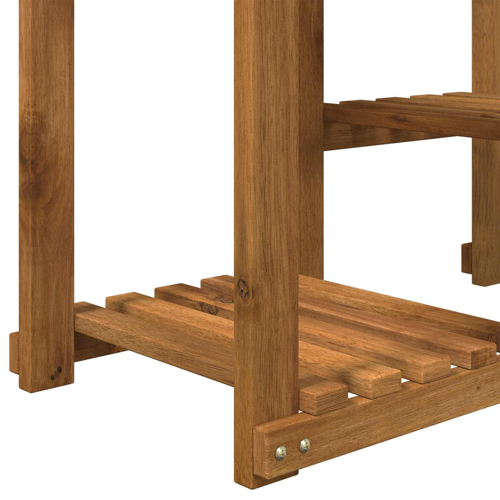 vidaXL Stojak na rośliny naturalny 85 x 30 x 114,5 cm