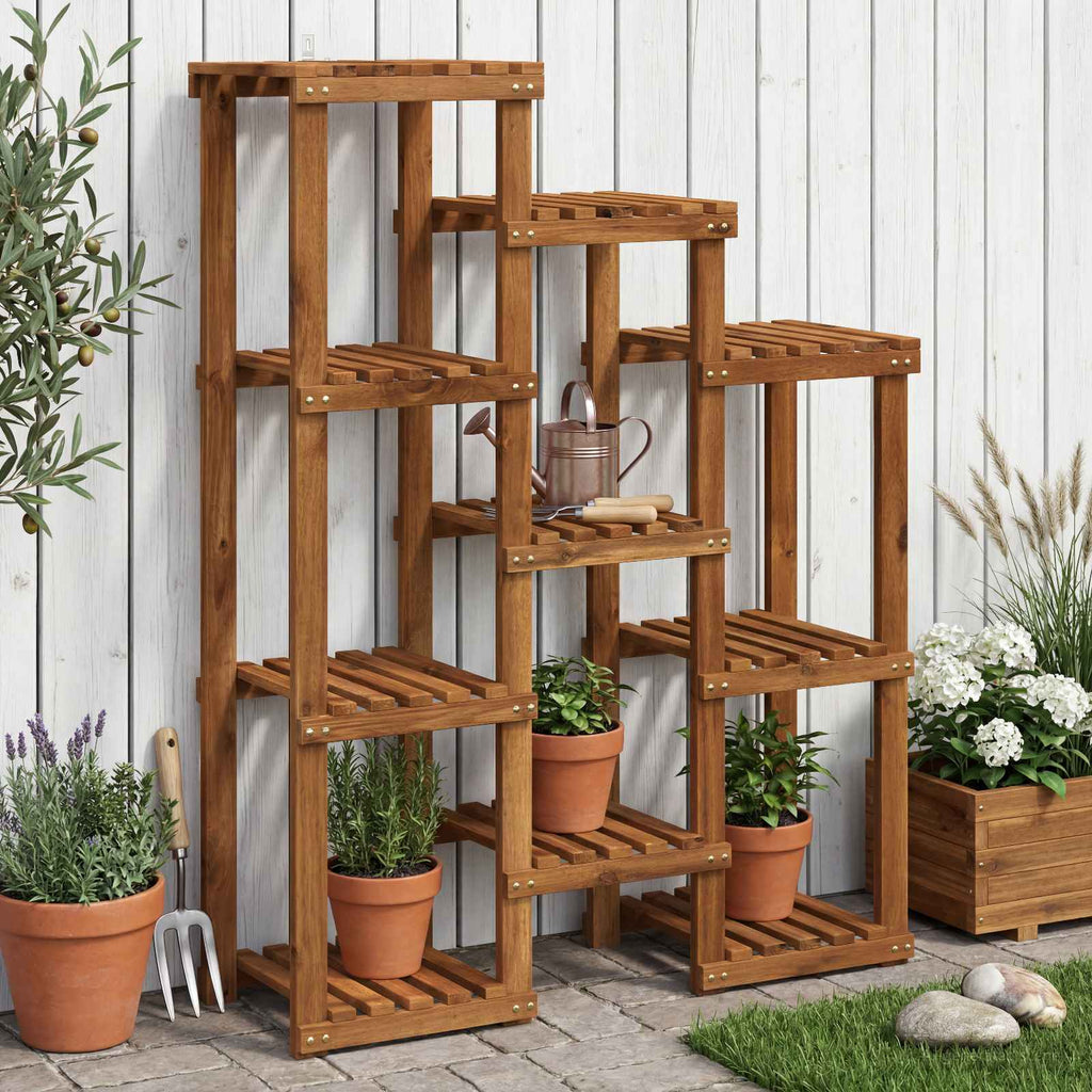 vidaXL Stojak na rośliny naturalny 85 x 30 x 114,5 cm
