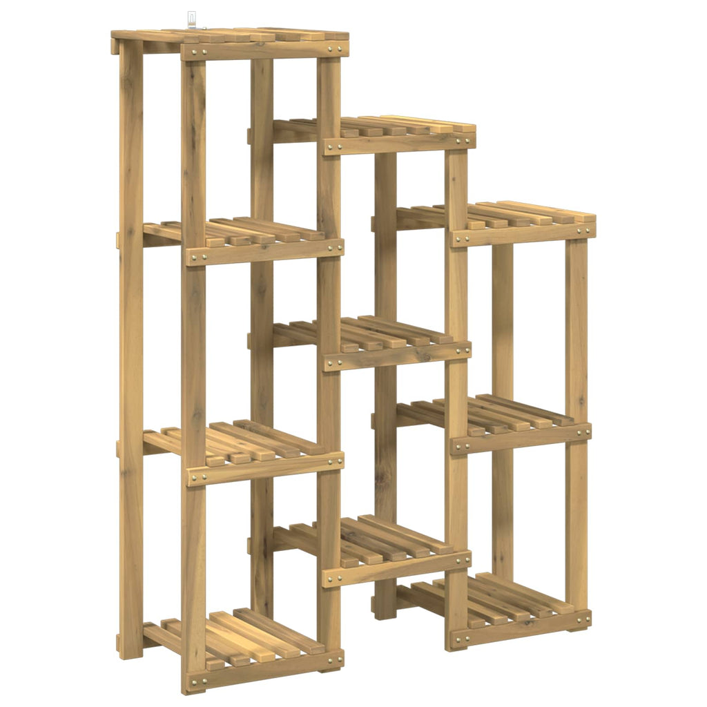 vidaXL Stojak na rośliny Biały 85 x 30 x 114,5 cm Lite Drewno Akacji