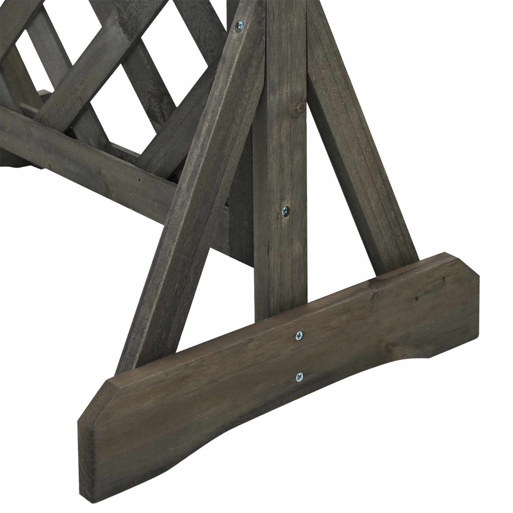 vidaXL Wertykalny trejaż ogrodowy Szary 48 x 30 x 70,5 cm
