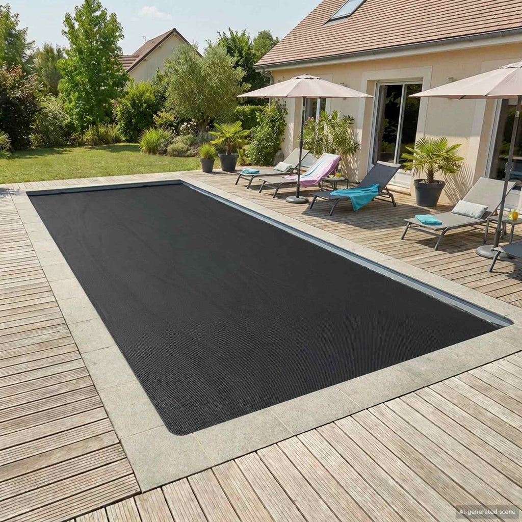 vidaXL Solarny pokrowiec na basen ekstra mocny 732 x 366 cm 400 μm PE