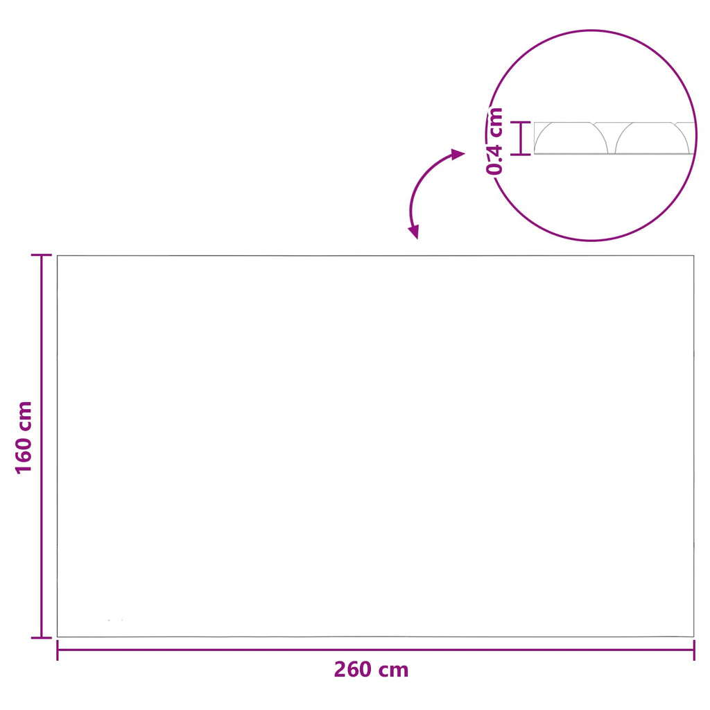 vidaXL Solarny pokrowiec na basen ekstra mocny 260 x 160 cm 400 μm