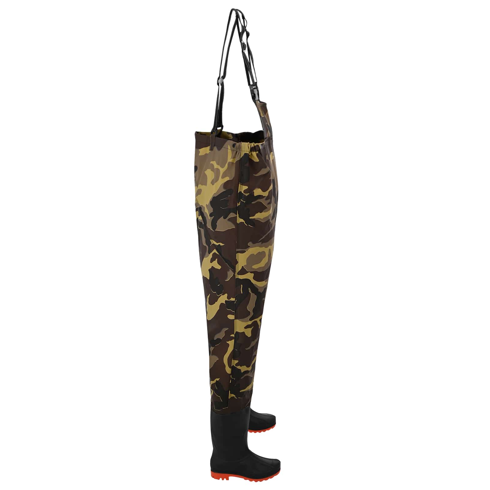 vidaXL Waders z butami Poliester powlekany PVC Rozmiar 39 Moro
