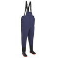 vidaXL Waders z butami Poliester powlekany PVC Rozmiar 45 niebieski