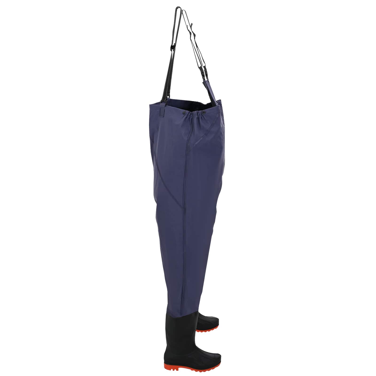 vidaXL Waders z butami Poliester powlekany PVC Rozmiar 45 niebieski