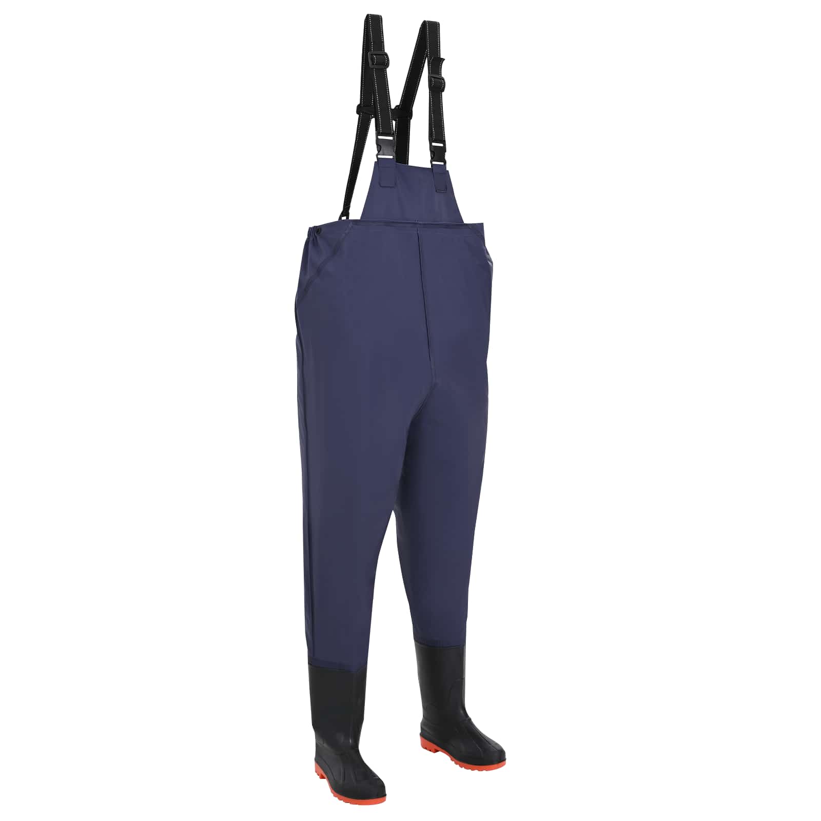 vidaXL Waders z butami Tkany materiał PVC Rozmiar 46 niebieski