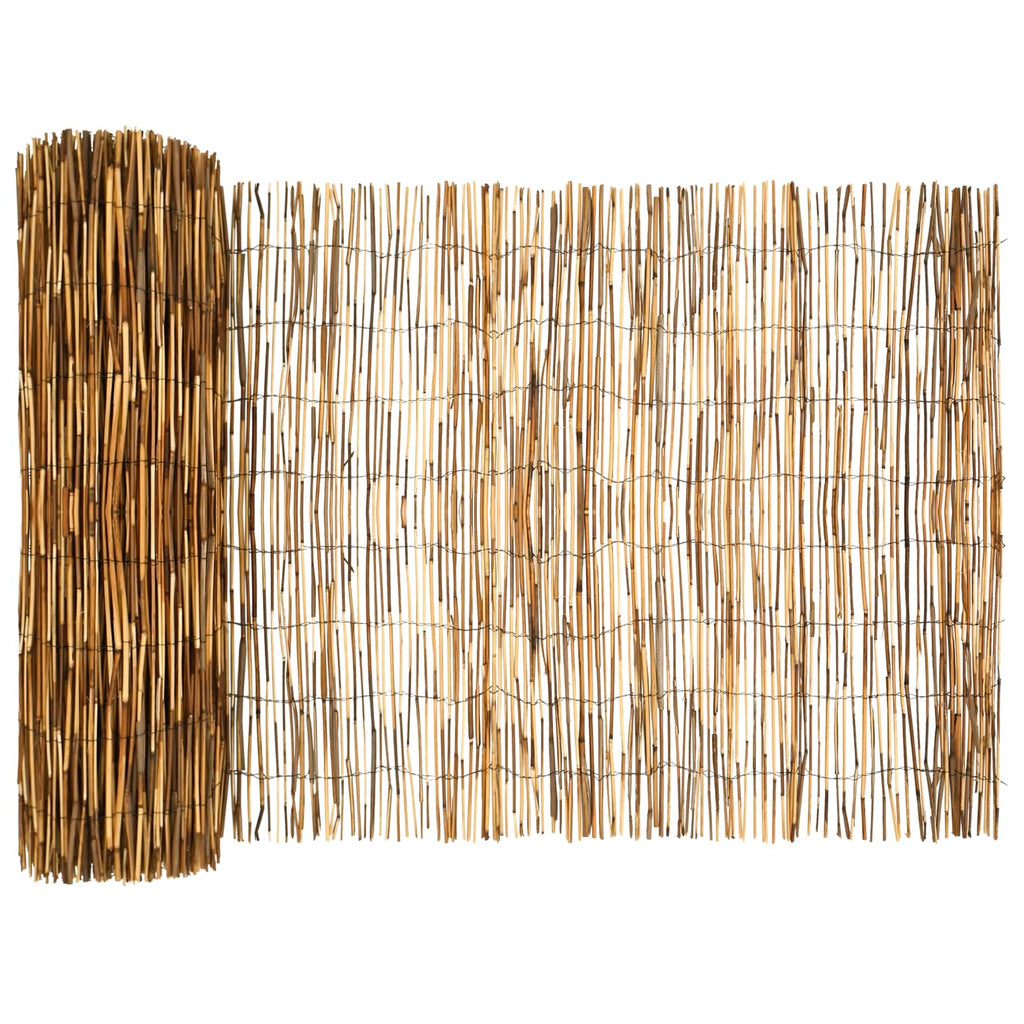 vidaXL Ogrodzenie Ogrodowe Węglowy 500 x 80 cm Trzcina