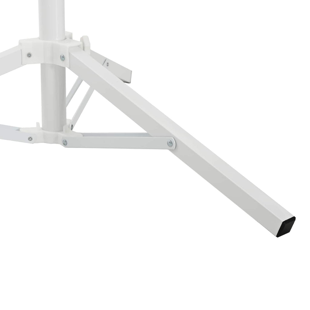vidaXL Stojak na parasol Biały Stal for 25-32 mm Pole