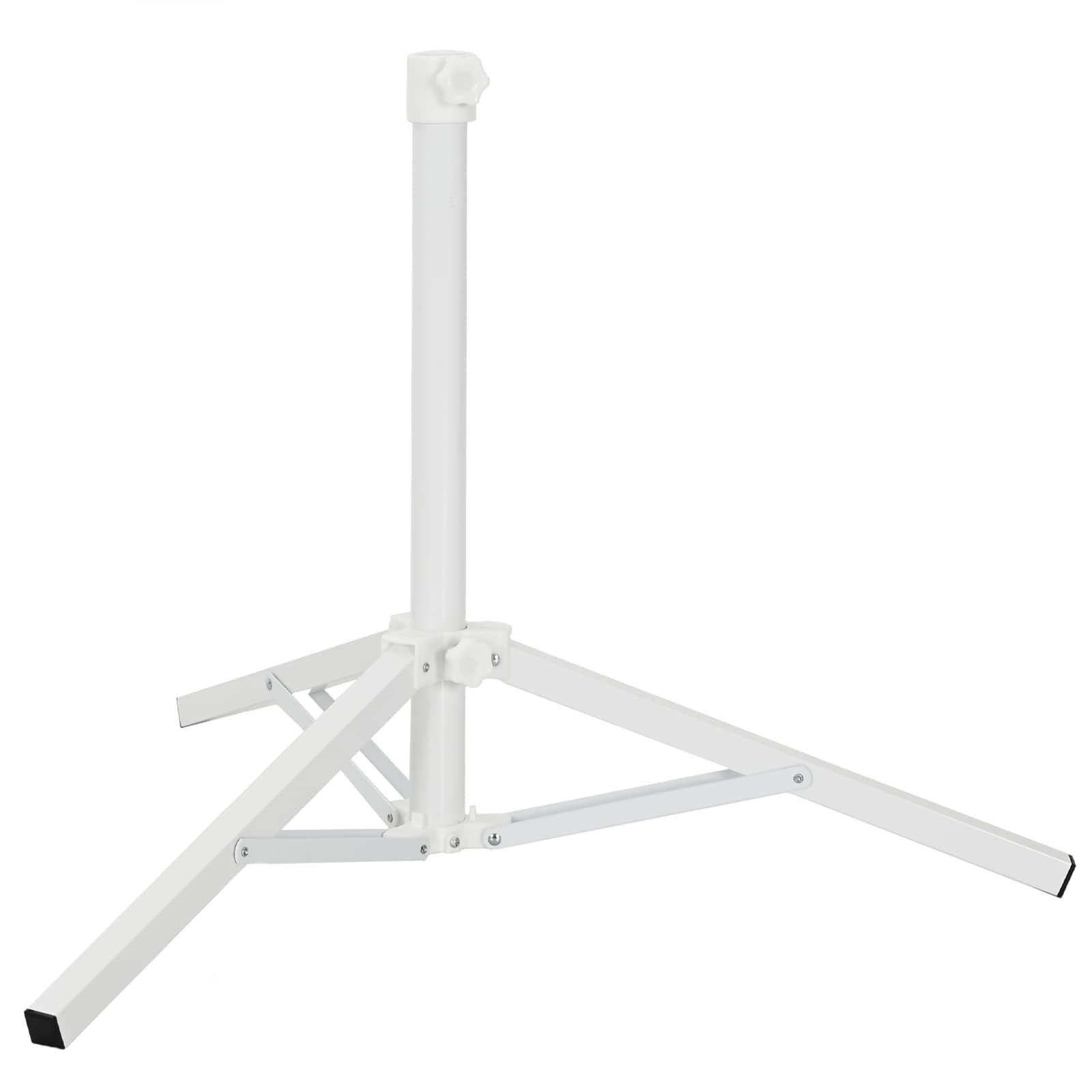 vidaXL Stojak na parasol Biały Stal for 25-32 mm Pole