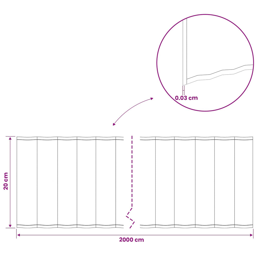 vidaxl Krawężnik do trawnika 20 m x 20 cm Stal ocynkowana srebrny