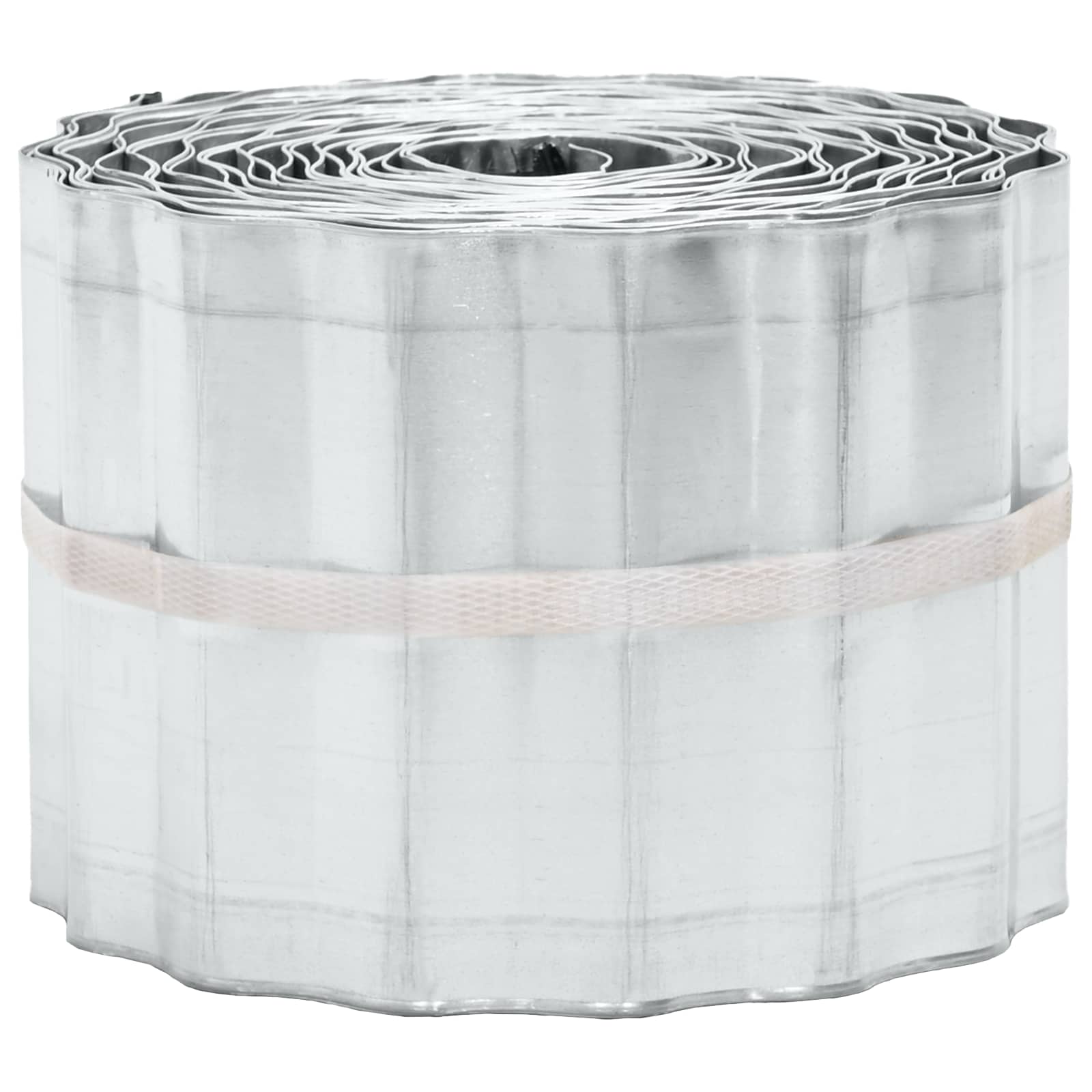 vidaxl Krawężnik do trawnika 20 m x 30 cm Stal ocynkowana srebrny