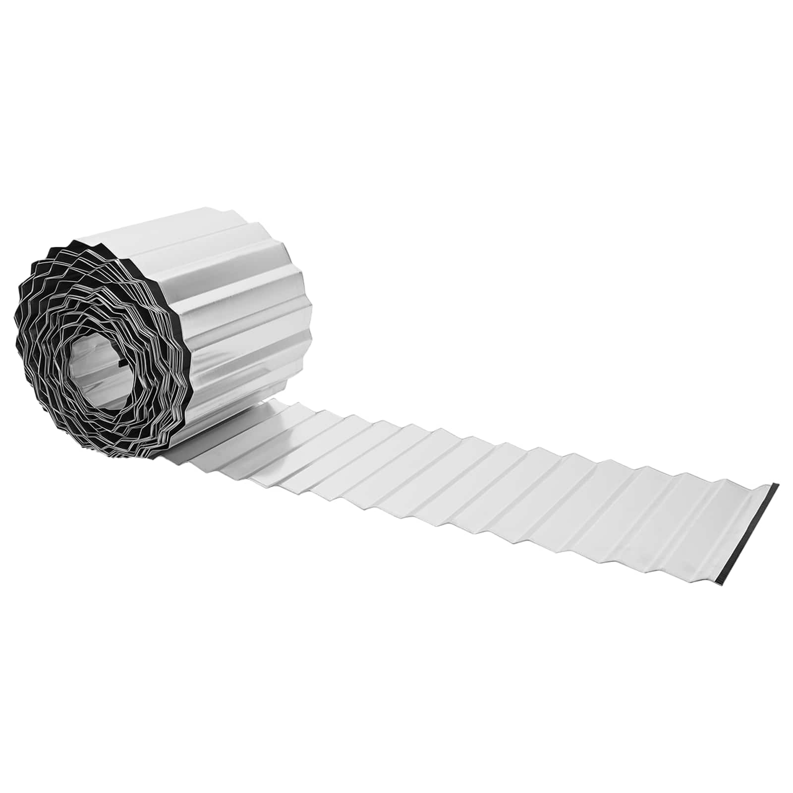 vidaxl Krawężnik do trawnika 5 m x 25 cm Stal ocynkowana srebrny
