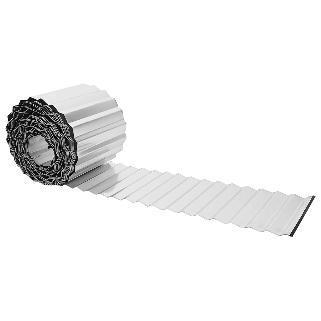 vidaxl Krawężnik do trawnika 10 m x 30 cm Stal ocynkowana srebrny