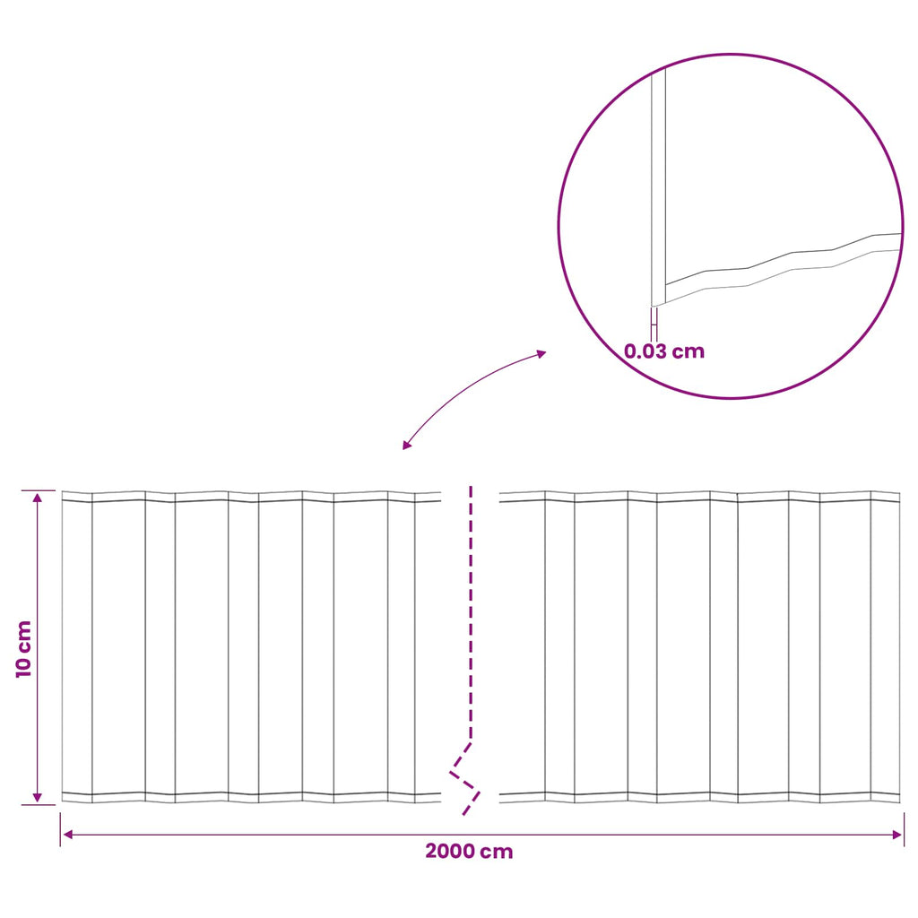 vidaxl Krawężnik do trawnika 20 m x 10 cm Stal ocynkowana srebrny