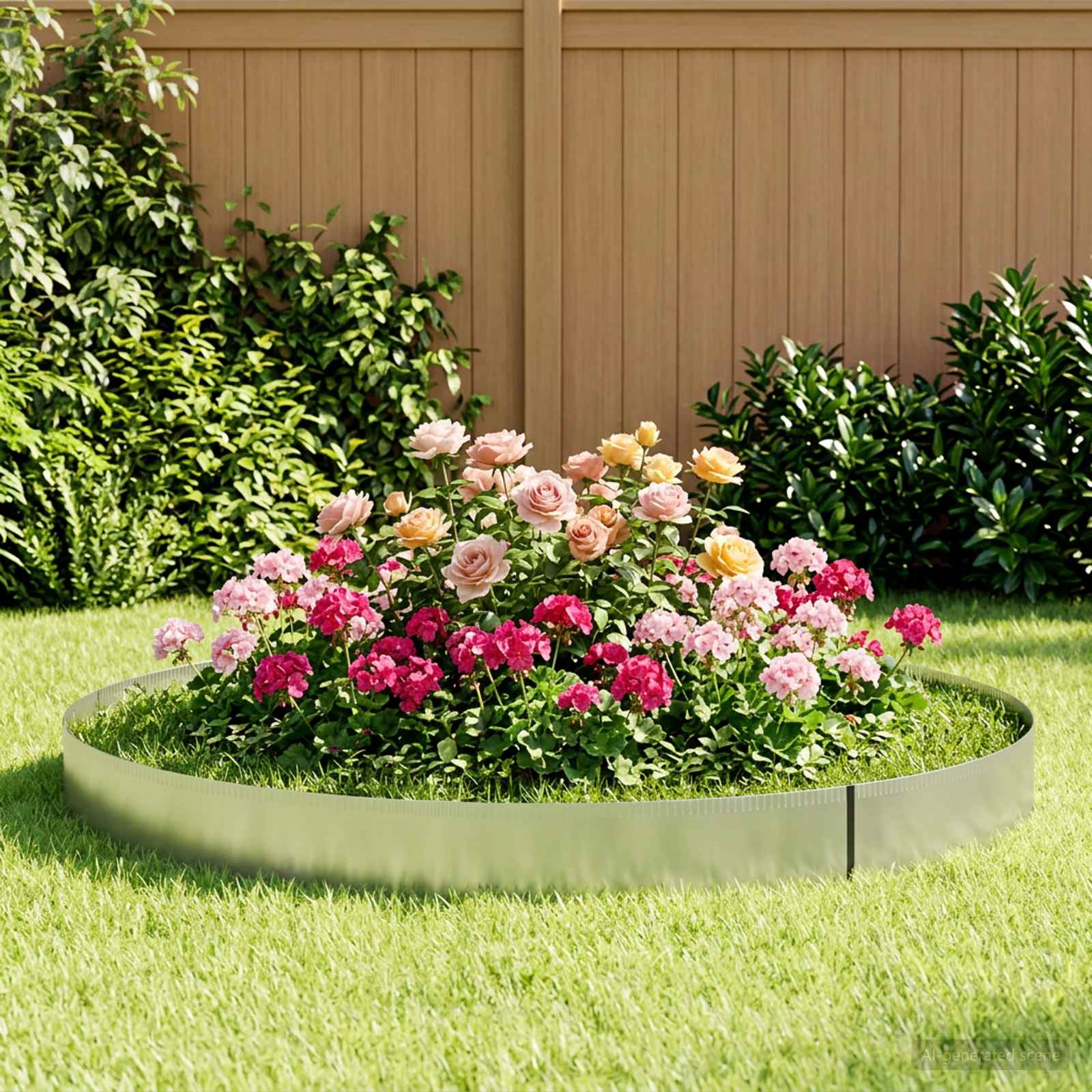 vidaxl Krawężnik do trawnika 5 m x 25 cm Stal ocynkowana srebrny