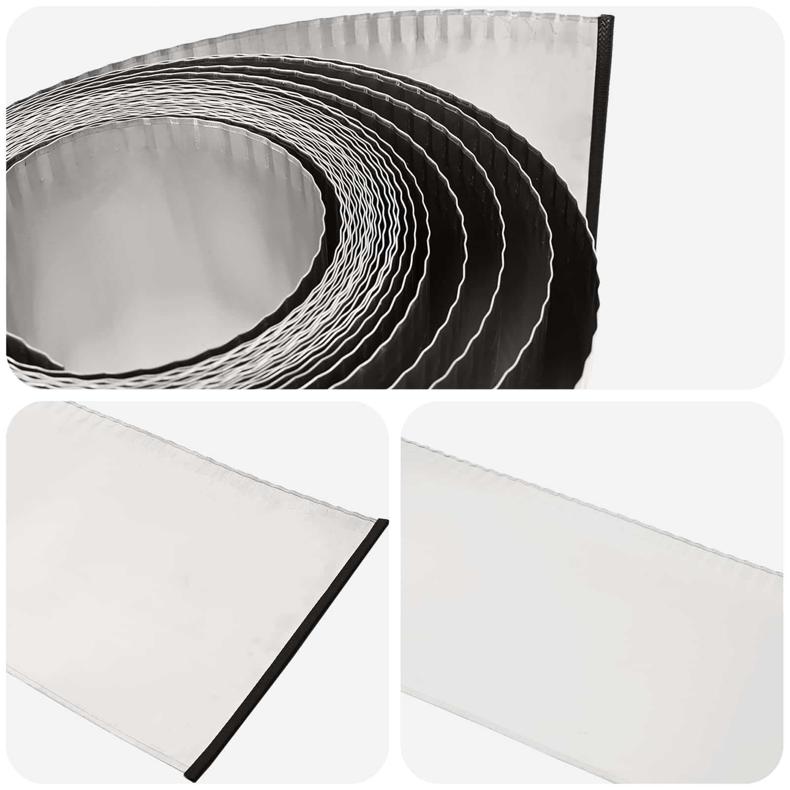 vidaxl Krawężnik do trawnika 20 m x 15 cm Stal ocynkowana srebrny