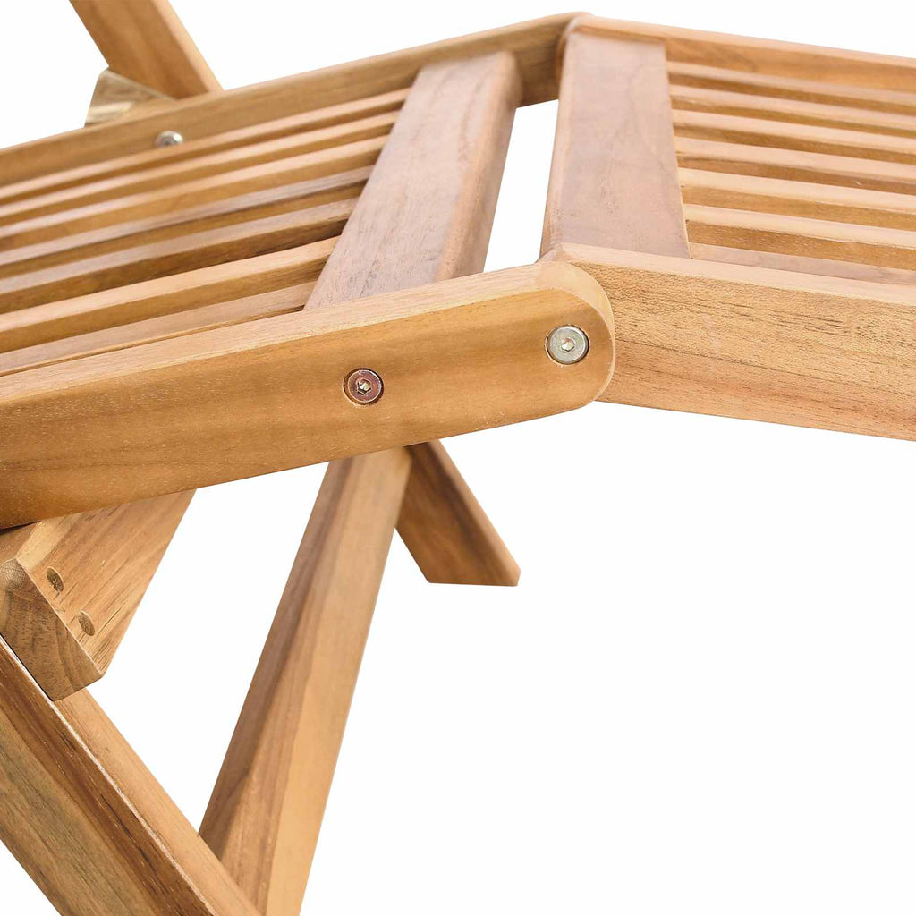 vidaXL Składane krzesło ogrodowe z stolikiem 2 pcs naturalny