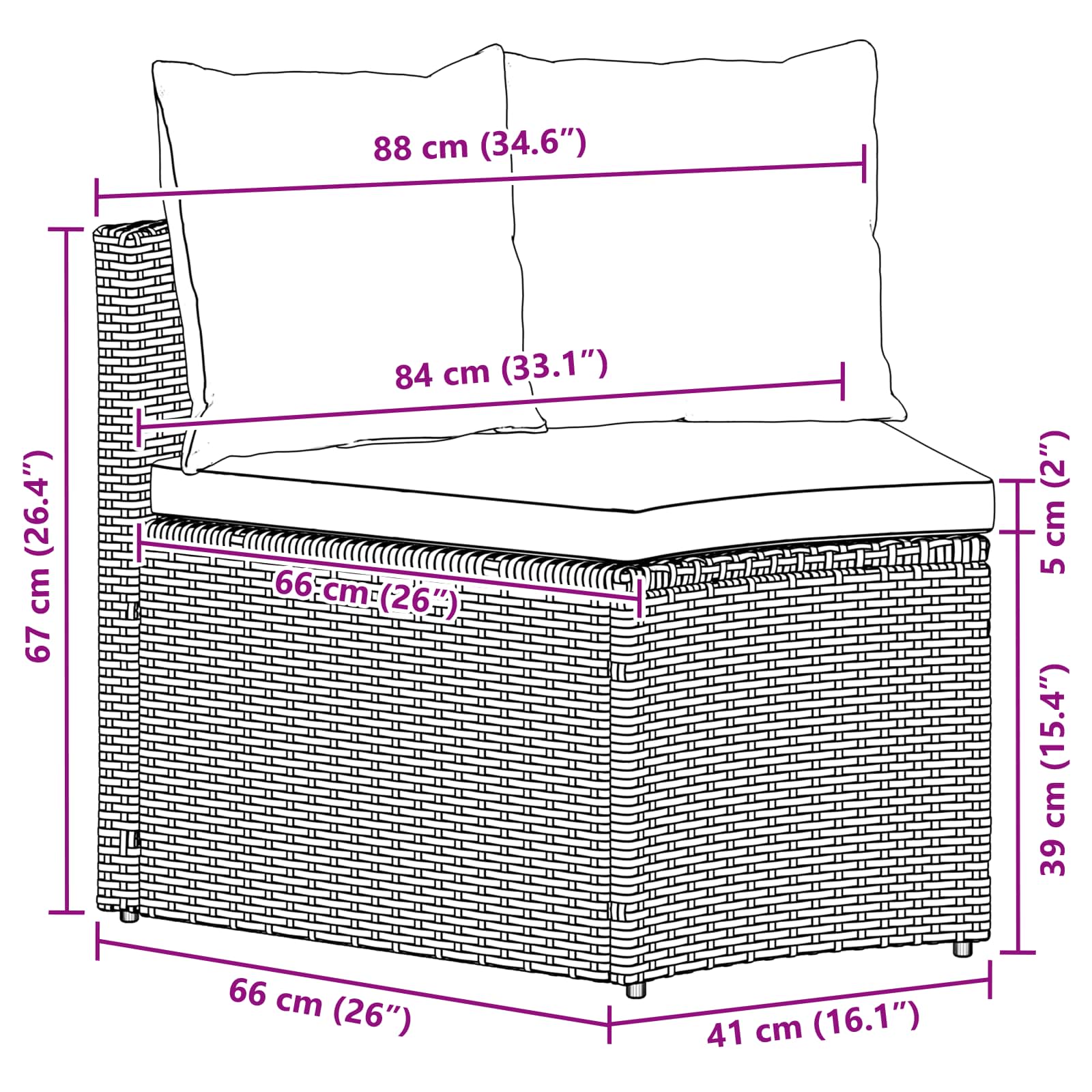 vidaXL Zestaw Sof 2 pcs Czarny Drewno akacjowe i poli rattan