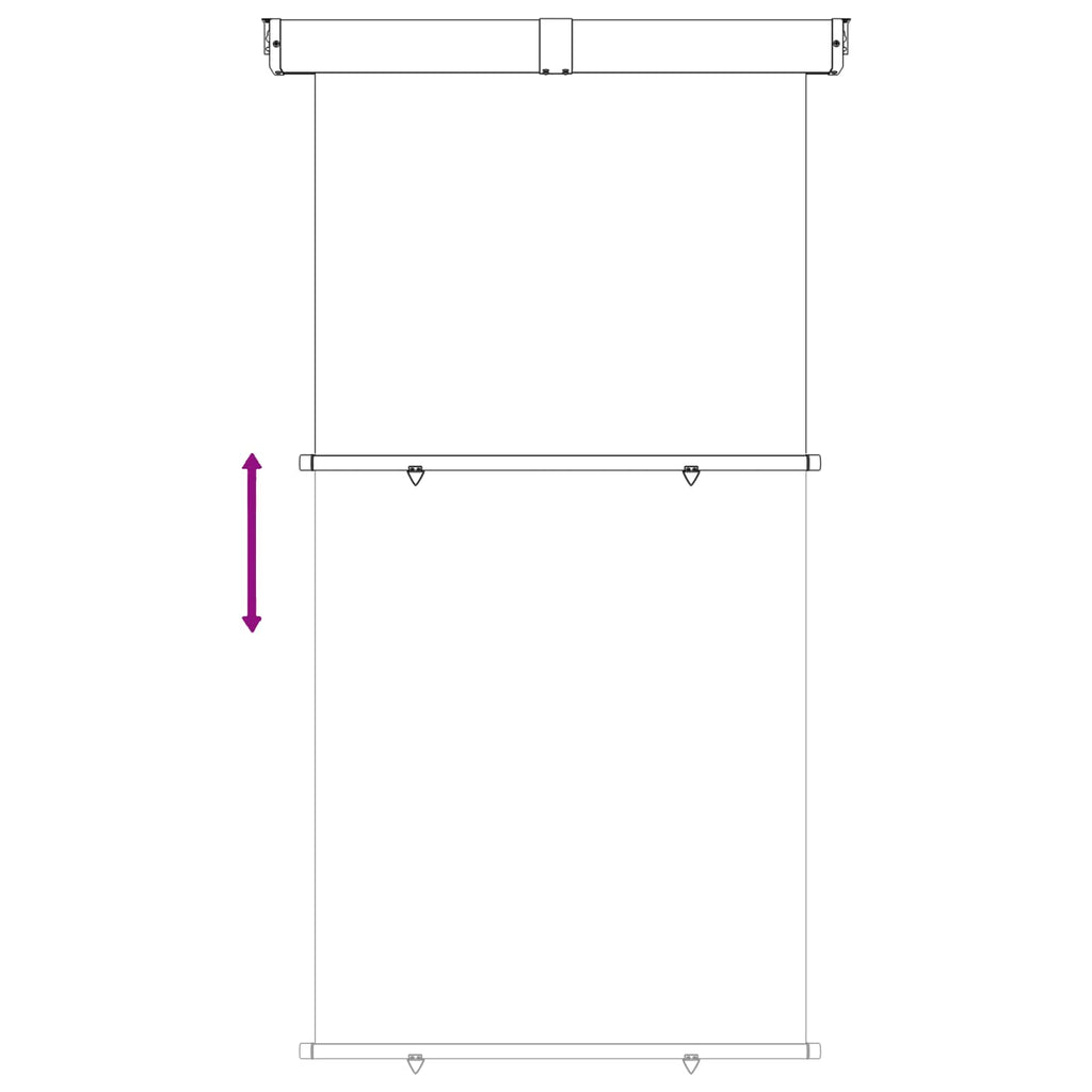 vidaXL Markiza boczna na balkon 170 x 250 cm