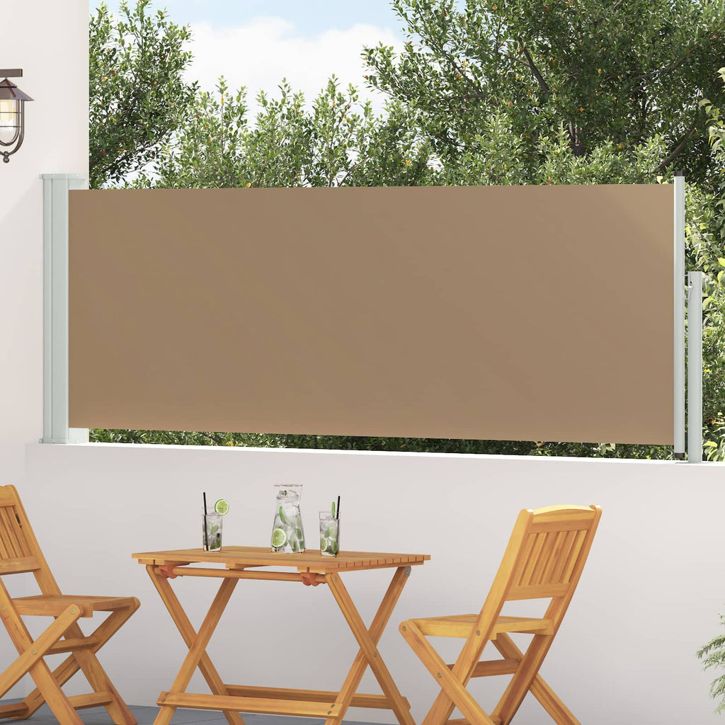 vidaXL Rozkładany boczny markiz 500 x 100 cm Poliester Prostokątny