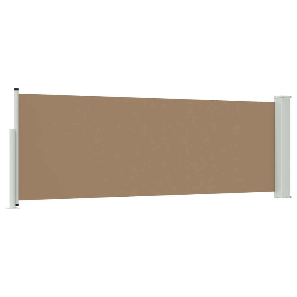 vidaXL Rozkładany boczny markiz 500 x 100 cm Poliester Prostokątny