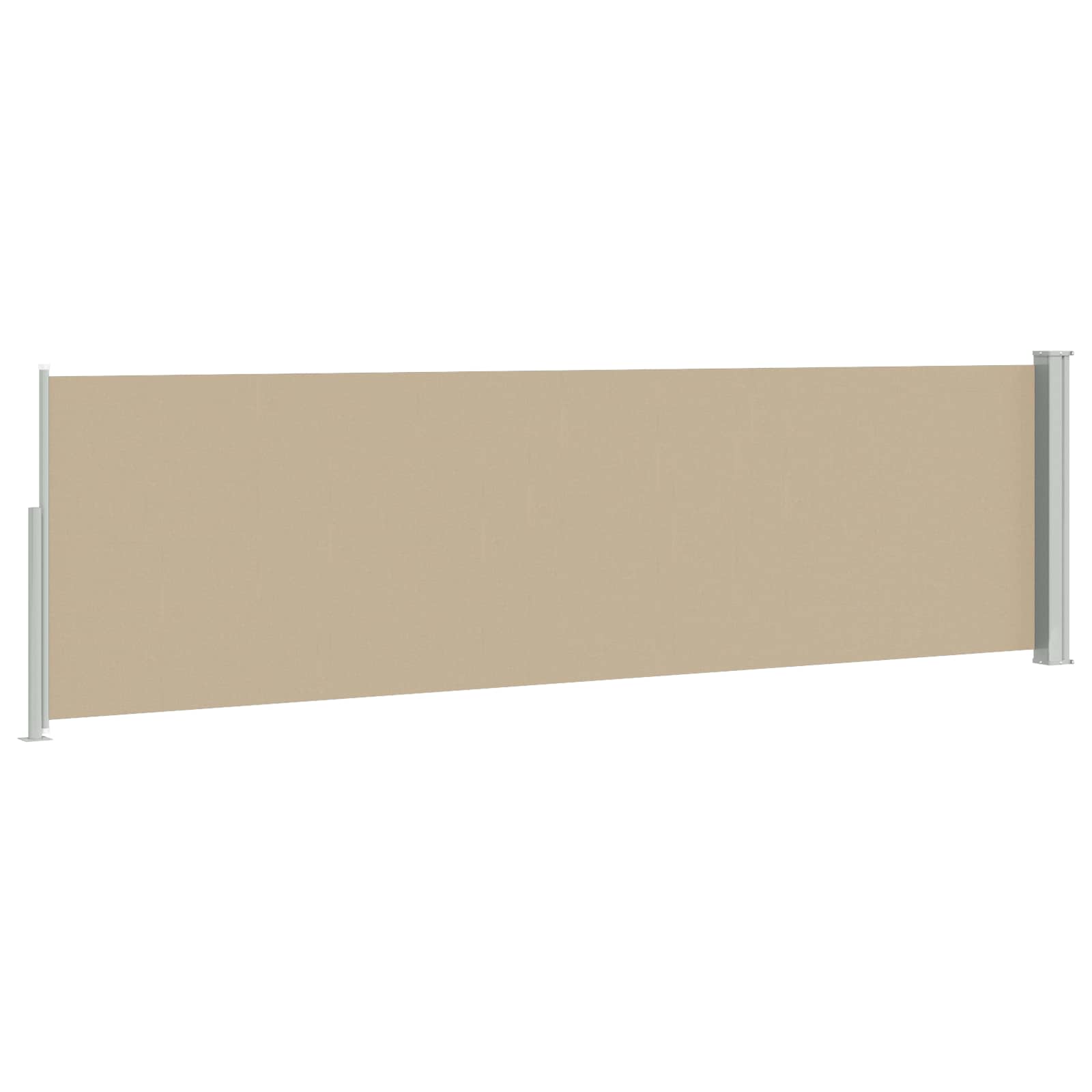 vidaXL Rozkładany boczny markiz 117 x 500 cm Poliester Prostokątny