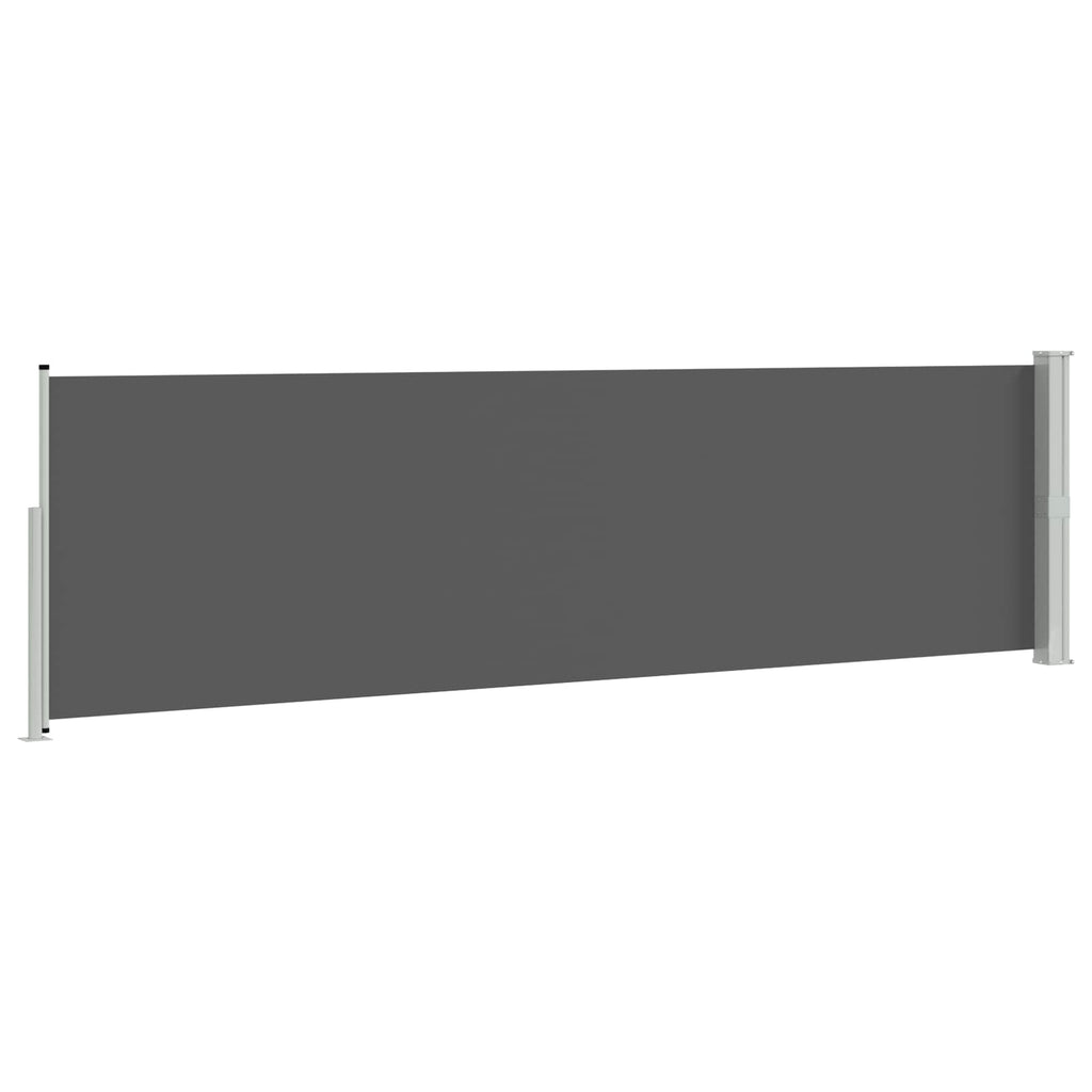 vidaXL Rozkładany boczny markiz 117 x 600 cm Poliester Prostokątny