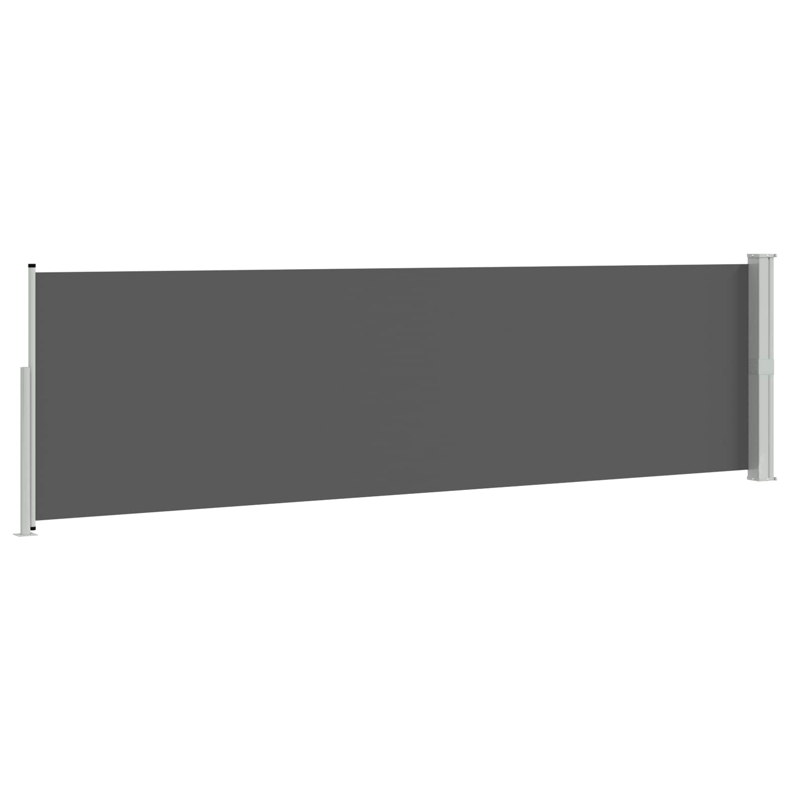 vidaXL Rozkładany boczny markiz 117 x 600 cm Poliester Prostokątny