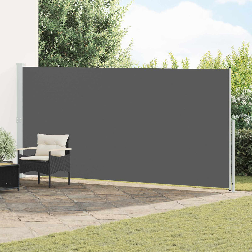 vidaXL Rozkładany boczny markiz 180 x 600 cm Poliester Prostokątny