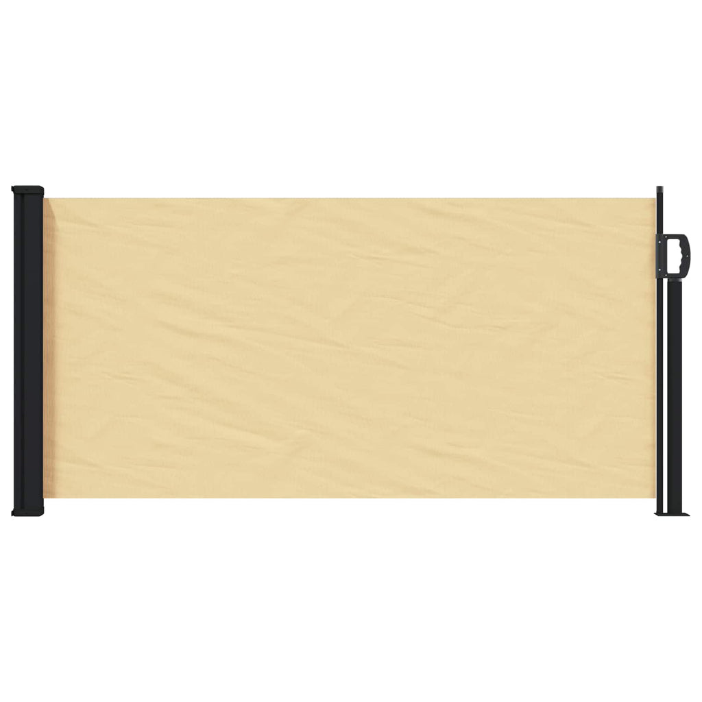 vidaXL Rozkładany boczny markiz piaskowy 300 x 100 cm Poliester