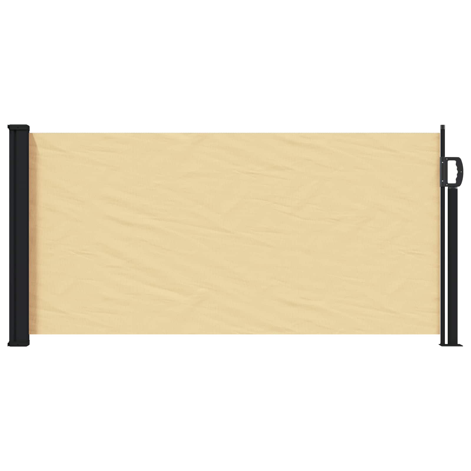 vidaXL Rozkładany boczny markiz piaskowy 300 x 100 cm Poliester