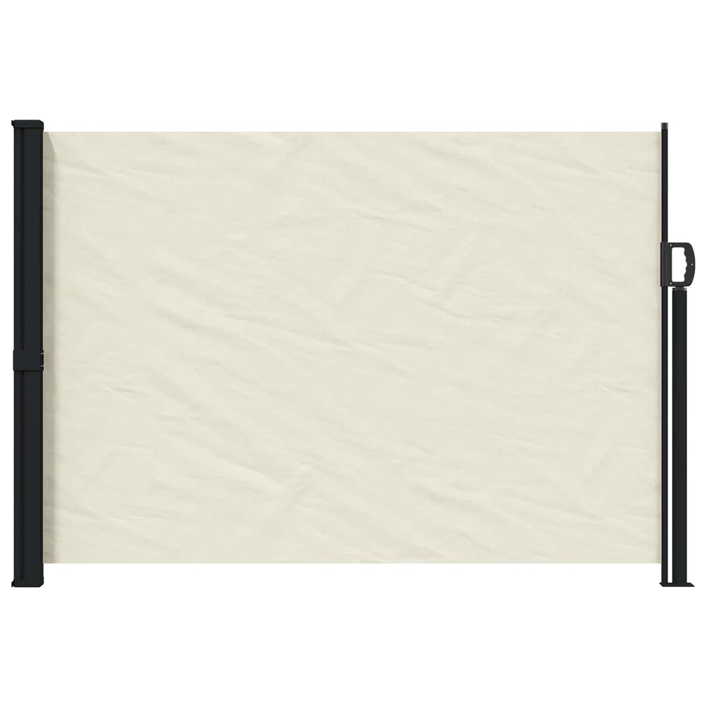 vidaXL Rozkładany boczny markiz kremowy 300 x 170 cm Poliester