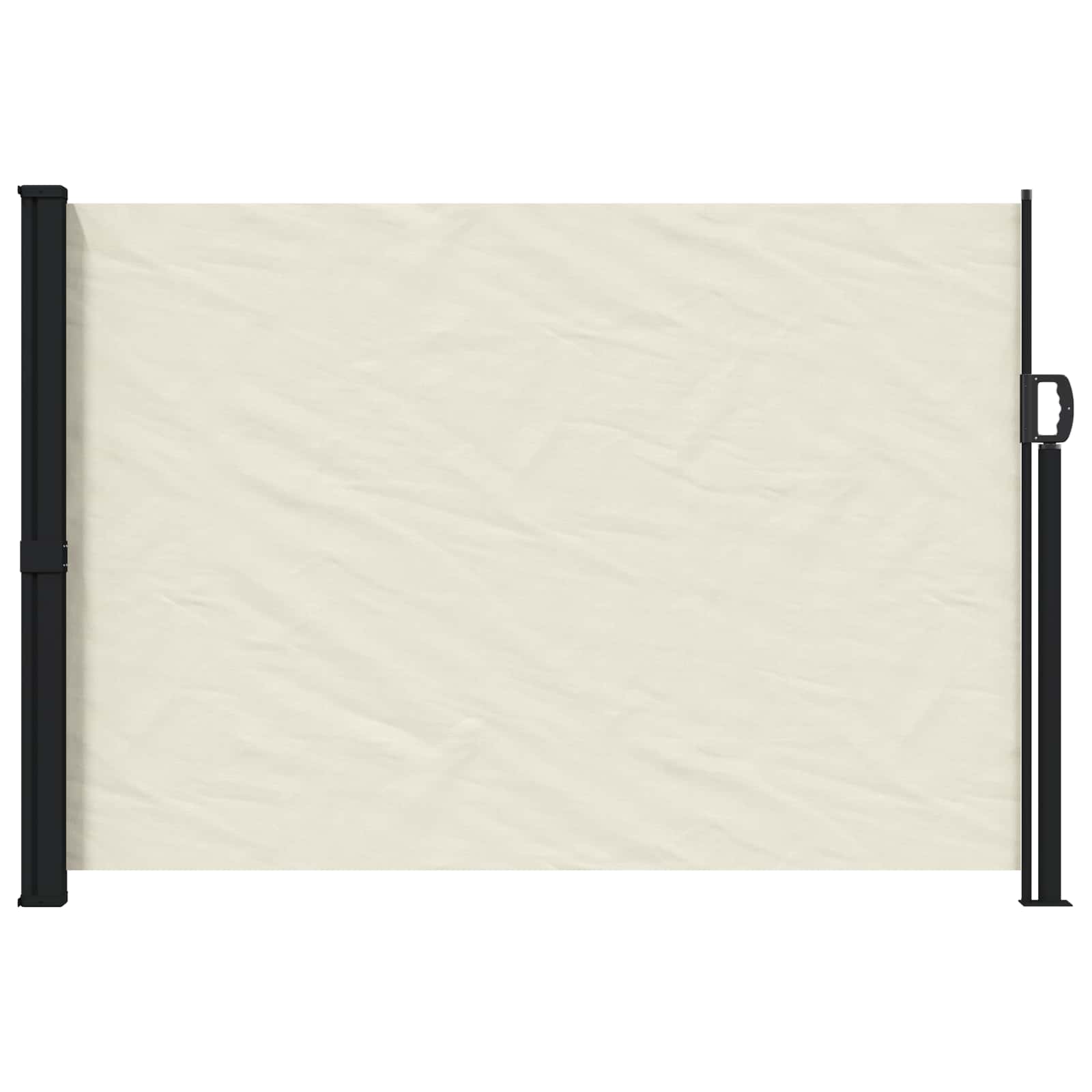vidaXL Rozkładany boczny markiz kremowy 300 x 170 cm Poliester
