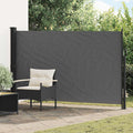 vidaXL Rozkładany boczny markiz antracytowy 300 x 170 cm Poliester