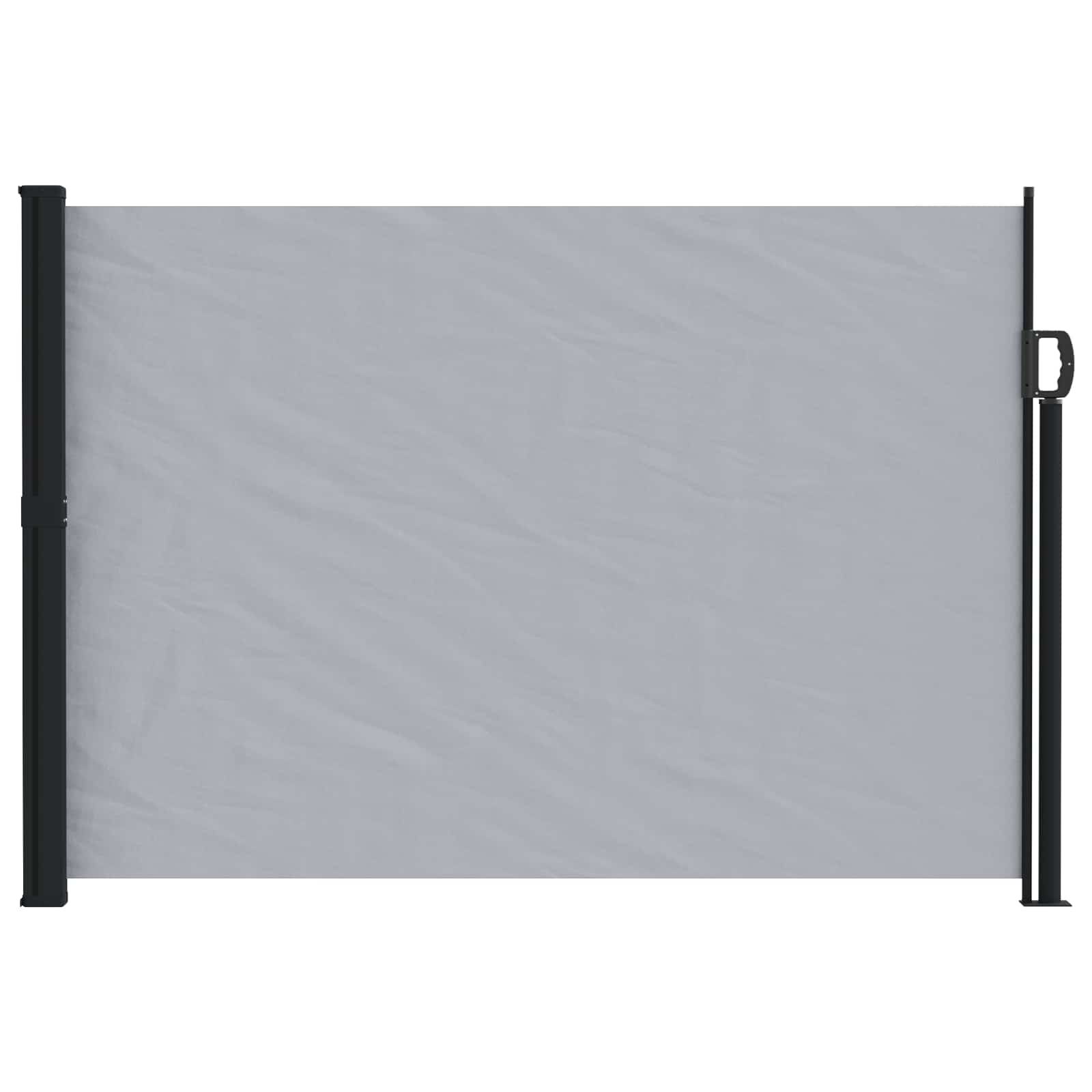 vidaXL Rozkładany boczny markiz Szary 300 x 170 cm Poliester