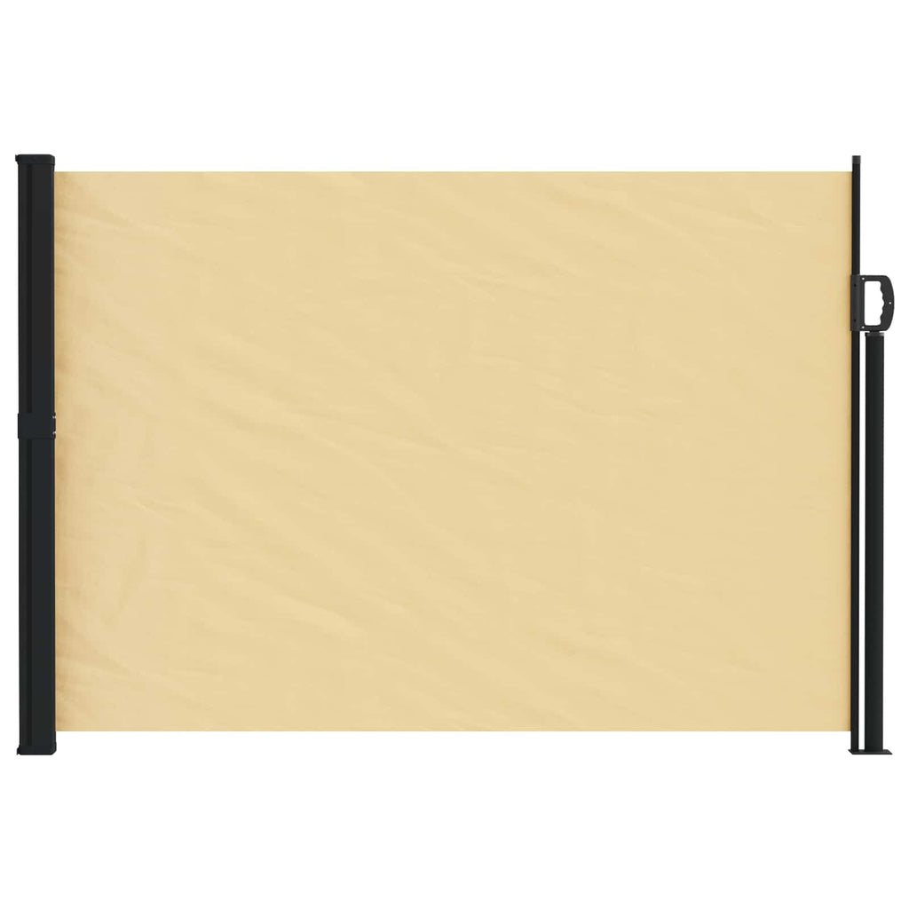 vidaXL Rozkładany boczny markiz piaskowy 600 x 120 cm Poliester
