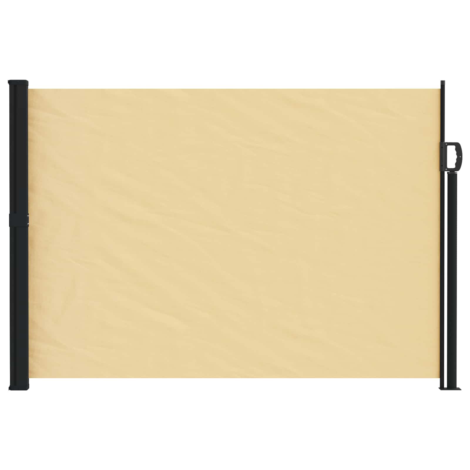 vidaXL Rozkładany boczny markiz piaskowy 600 x 160 cm Poliester