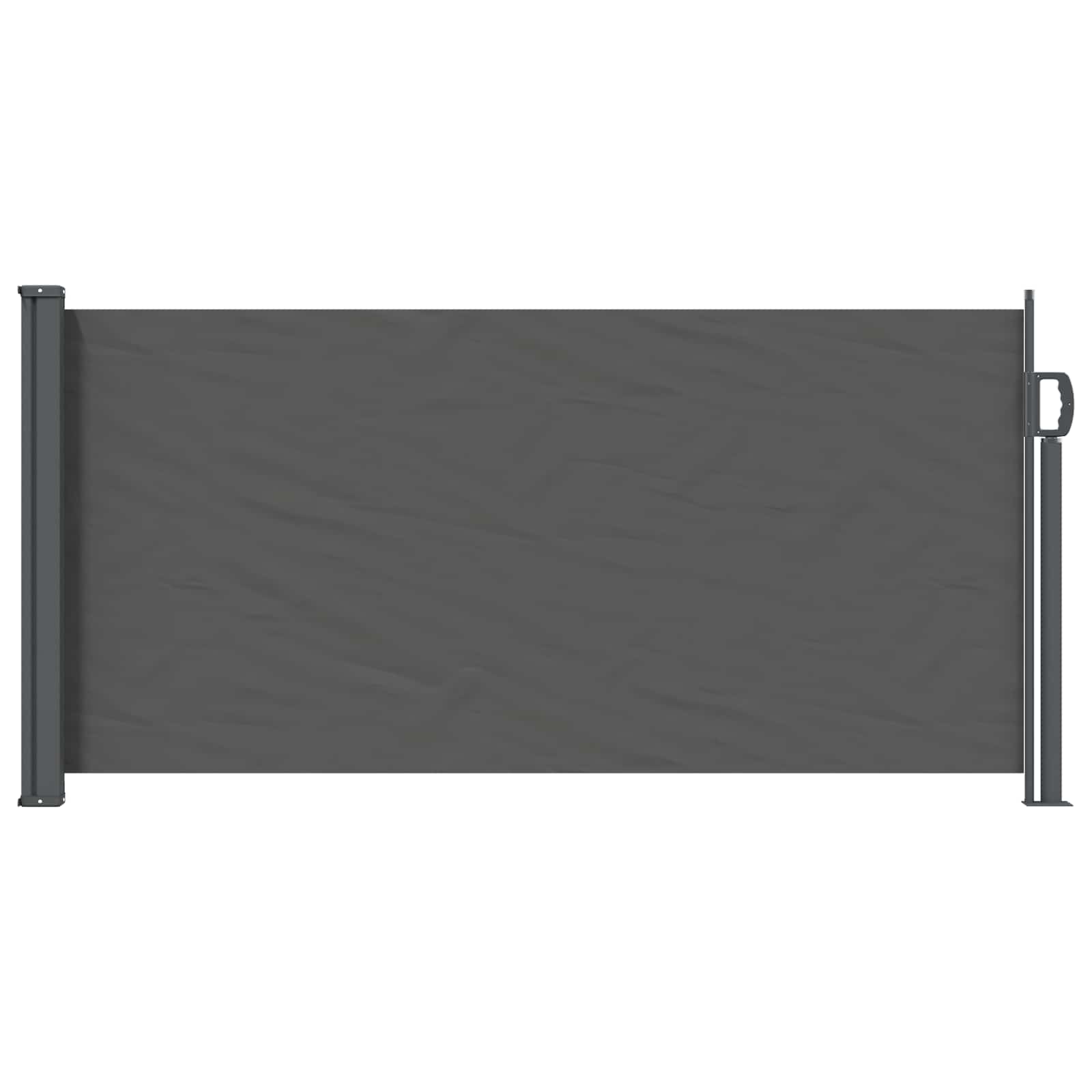 vidaXL Rozkładany boczny markiz antracytowy 300 x 100 cm Poliester