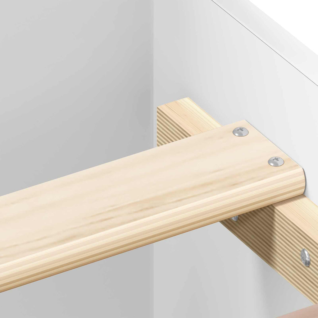 vidaXL Rama łóżka z wezgłowiem Biały 80 x 200 cm Drewno inżynieryjne