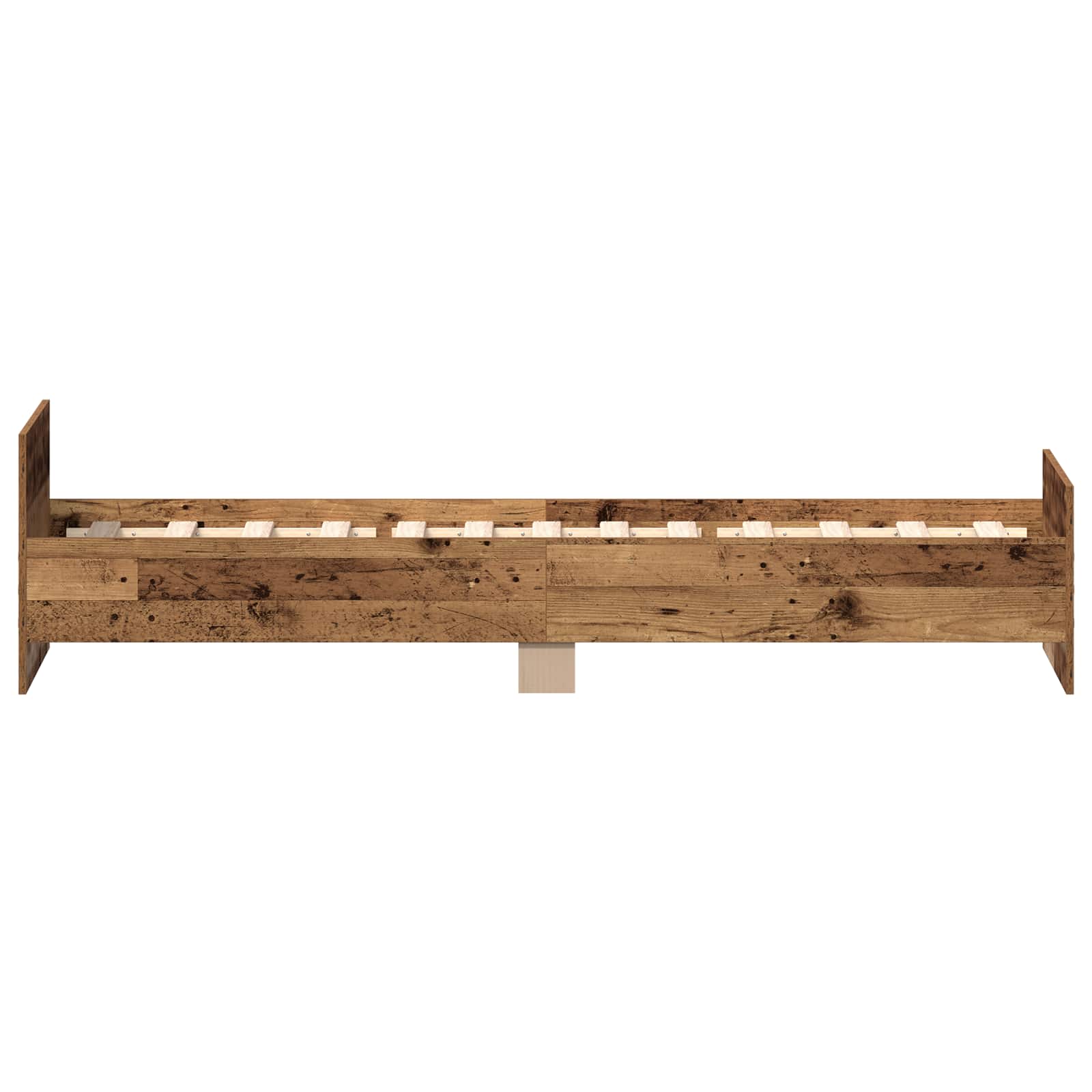 vidaXL Rama łóżka z wezgłowiem Stare drewno 80 x 200 cm