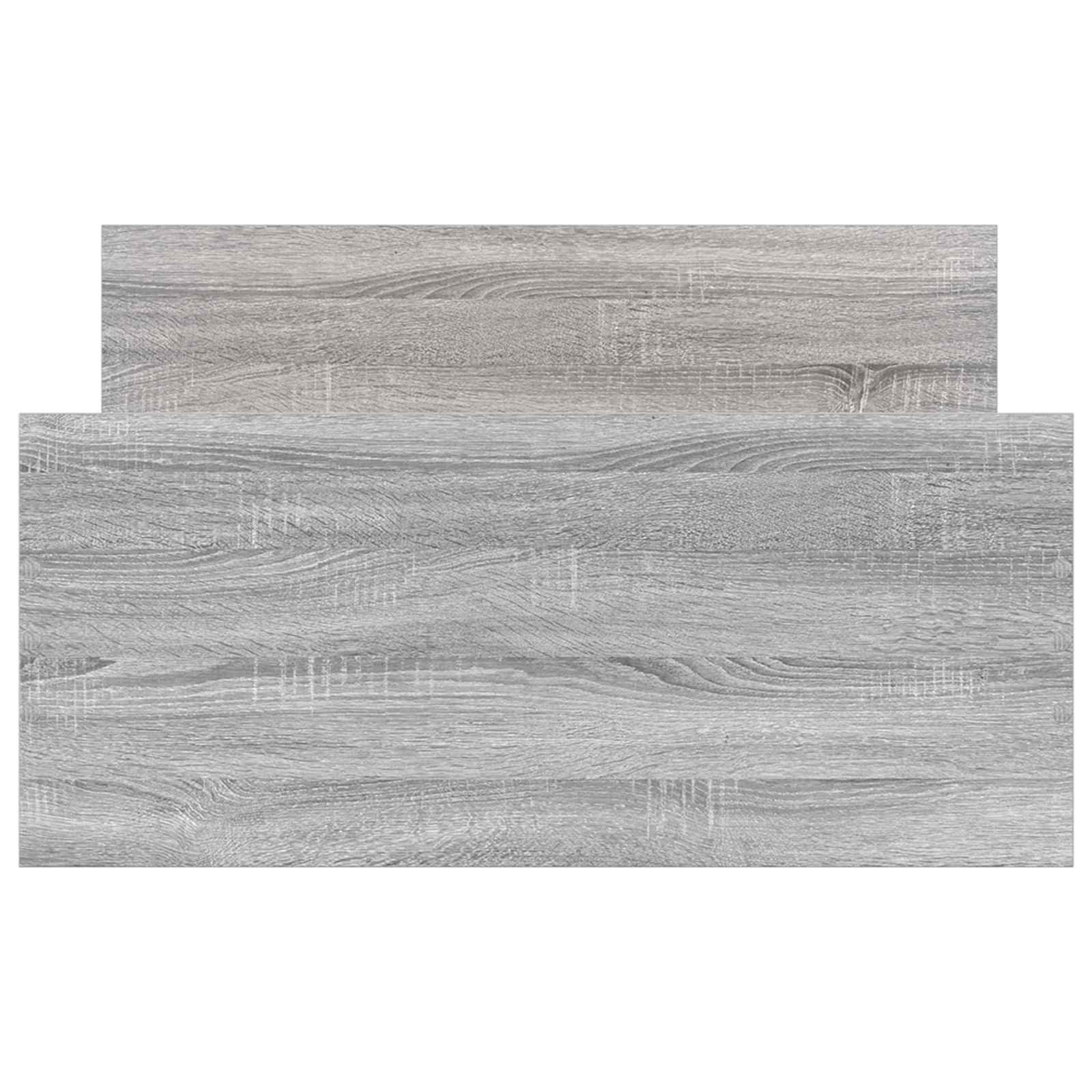 vidaXL Rama łóżka z wezgłowiem Szary Sonoma 80 x 200 cm