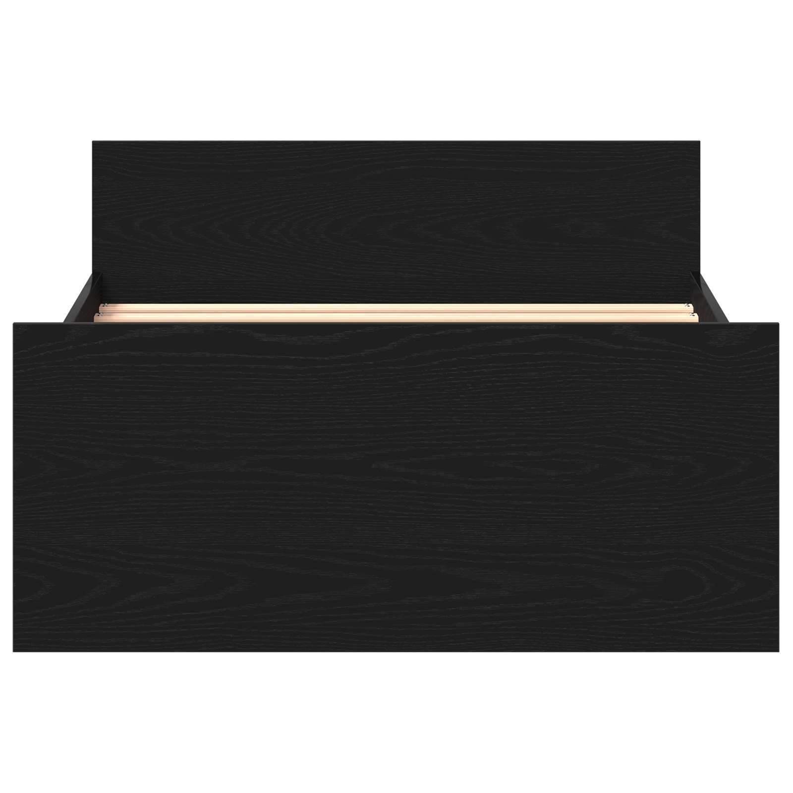 vidaXL Rama łóżka z wezgłowiem Czarny dąb 80 x 200 cm
