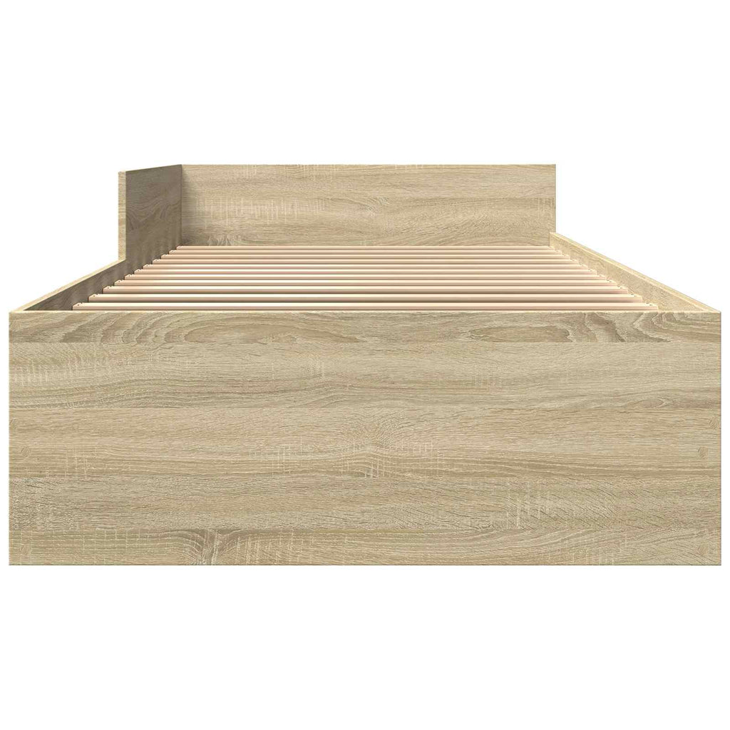 vidaXL Rama łóżka z wezgłowiem dąb Sonoma 80 x 200 cm