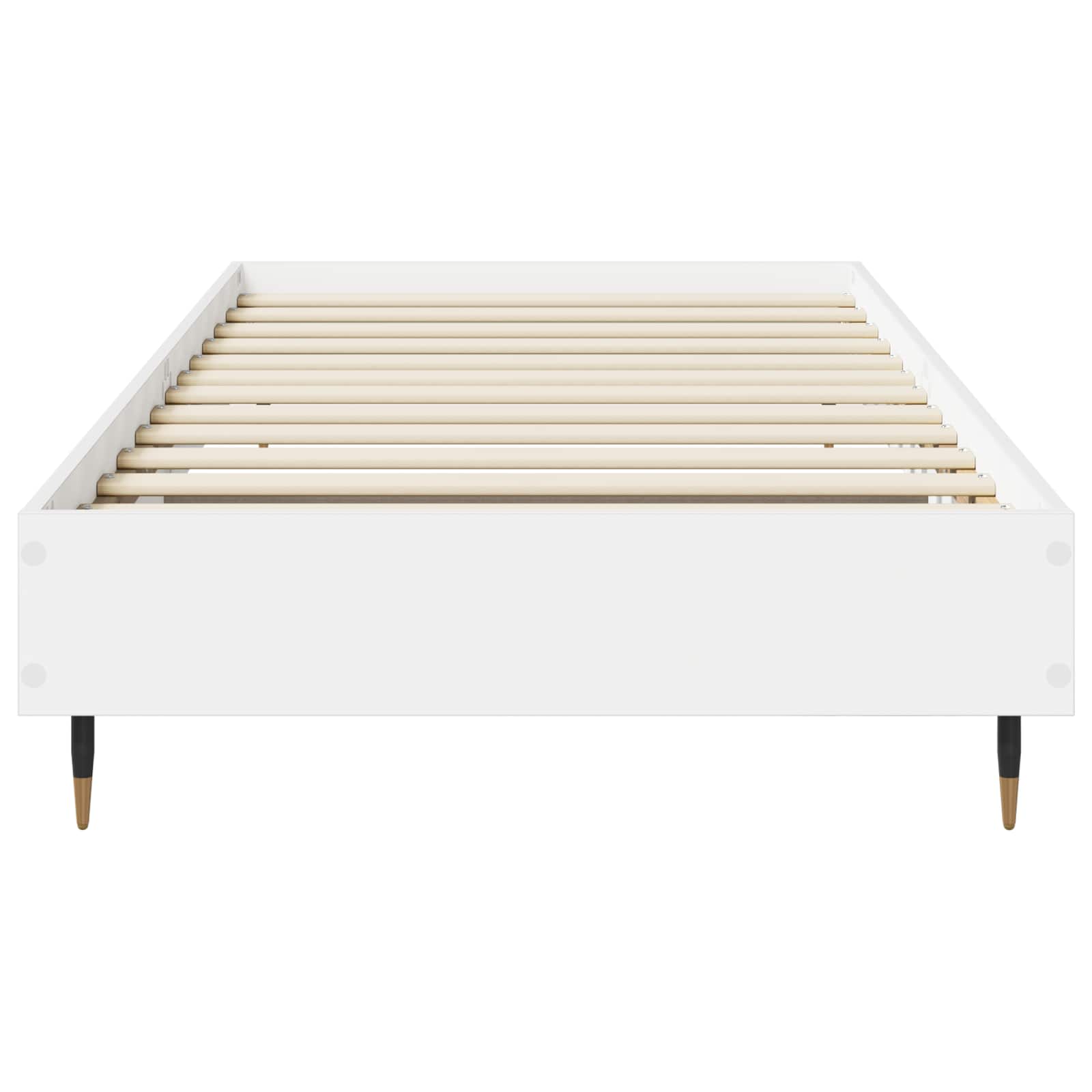 vidaXL Ramka łóżka Biały 80 x 200 cm Drewno inżynieryjne