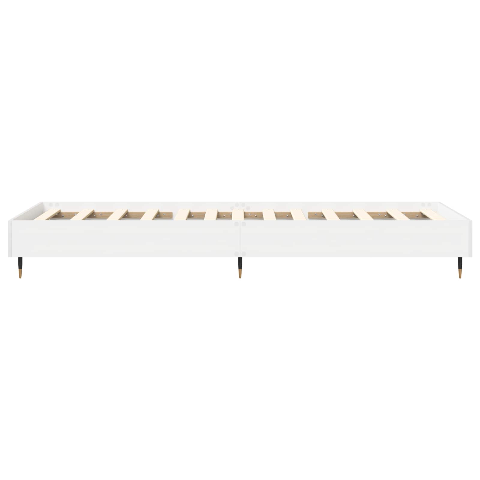 vidaXL Ramka łóżka Biały 80 x 200 cm Drewno inżynieryjne