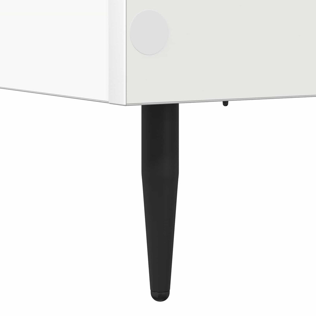 vidaXL Ramka łóżka Biały 80 x 200 cm Drewno inżynieryjne