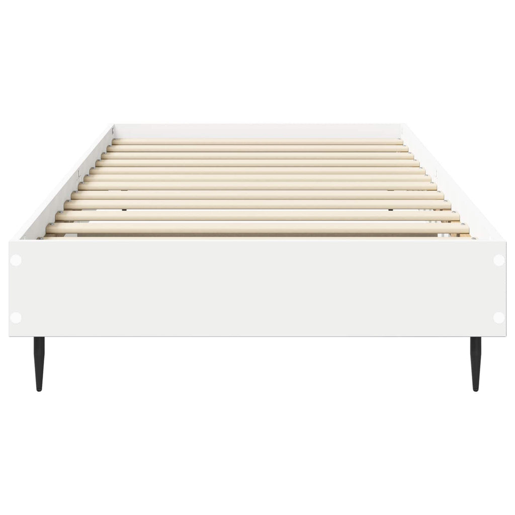 vidaXL Ramka łóżka Biały 80 x 200 cm Drewno inżynieryjne