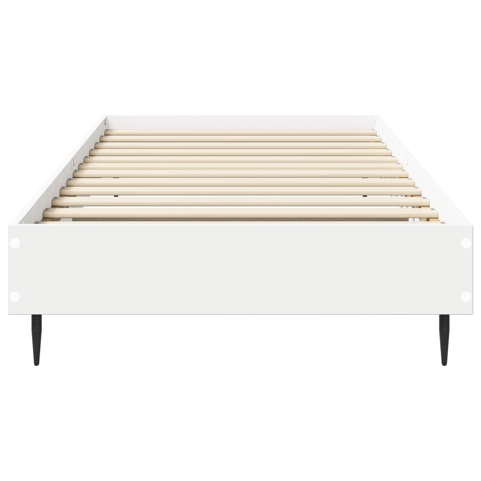 vidaXL Ramka łóżka Biały 80 x 200 cm Drewno inżynieryjne