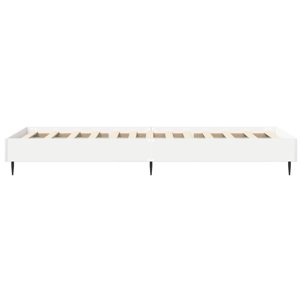 vidaXL Ramka łóżka Biały 80 x 200 cm Drewno inżynieryjne