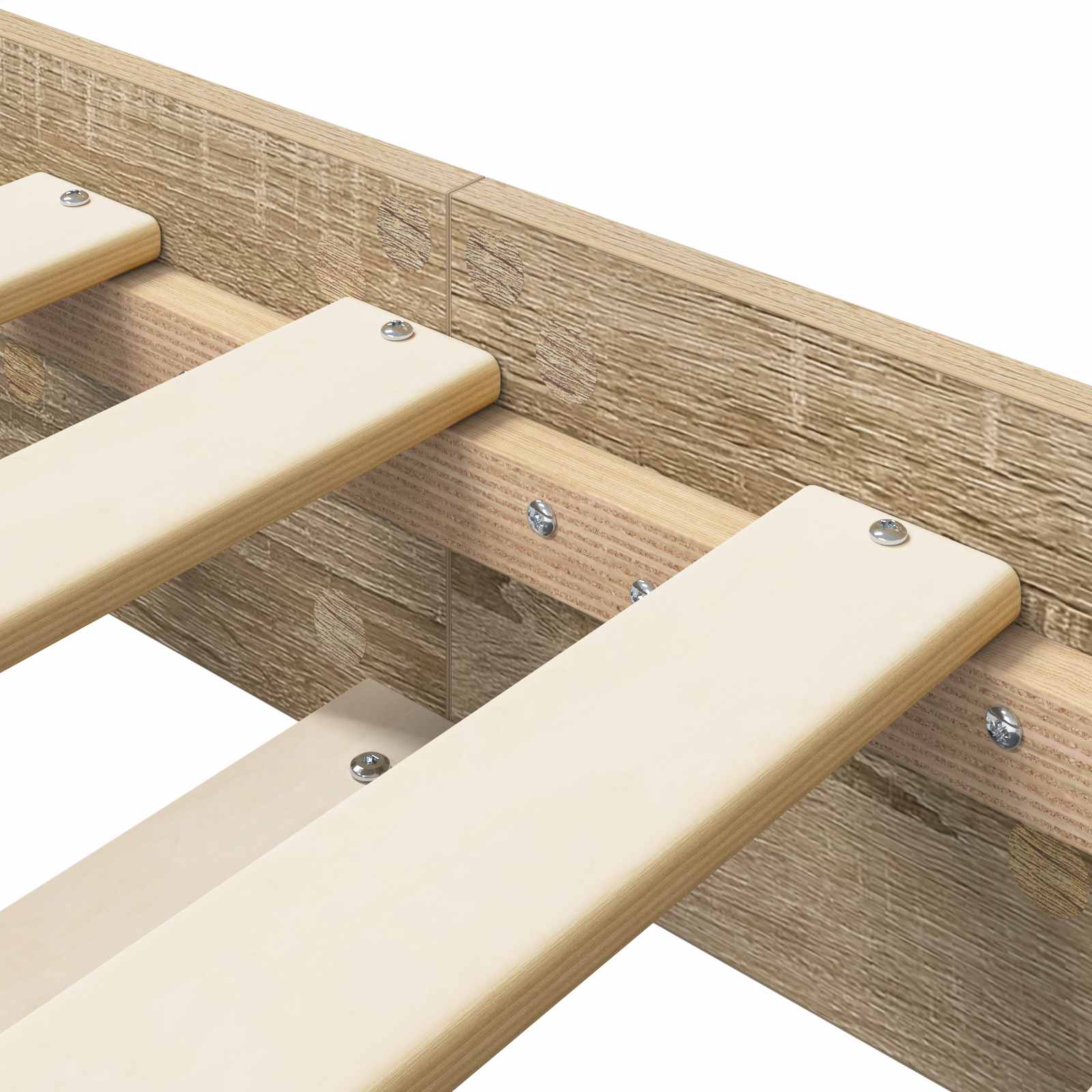 vidaXL Ramka łóżka dąb Sonoma 80 x 200 cm Drewno inżynieryjne